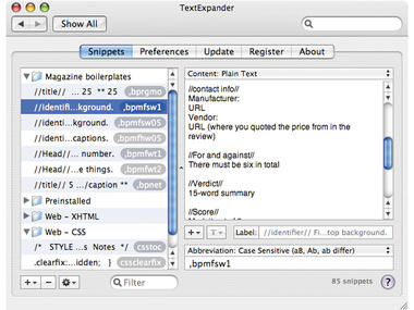 SmileOnMyMac TextExpander 2.0.2 review